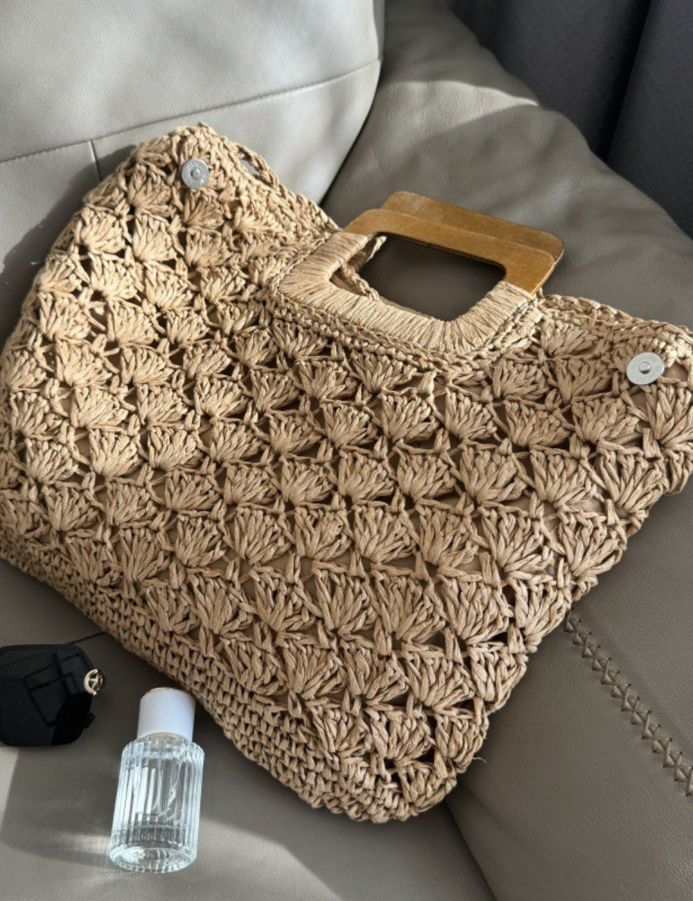 Simple Large Capacity Handmade Straw Bags