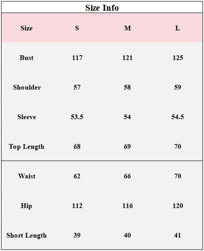 Striped Lantern Sleeves Shirt Short Set