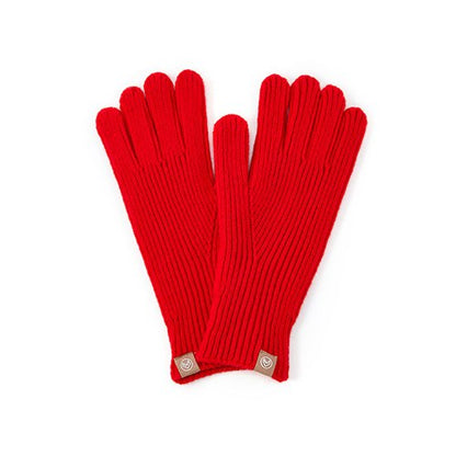 Solid Color Simple Ribbed Lengthen Knit Gloves