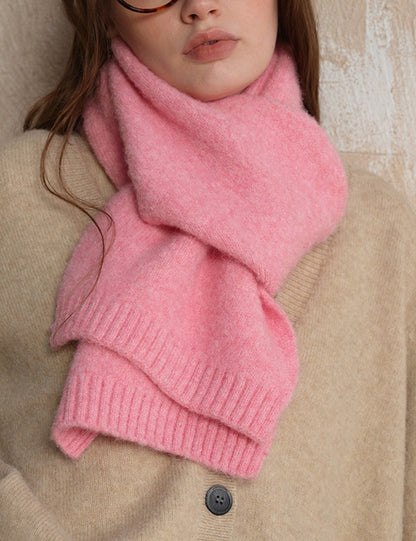 Solid Color Simple Soft Sweet Knit Scarves