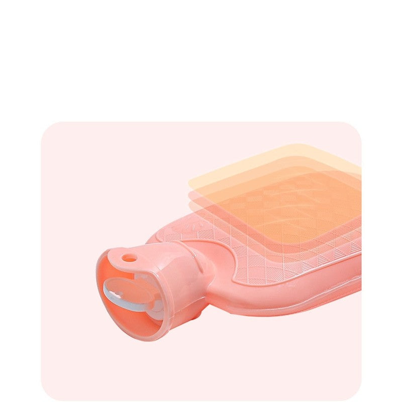 Cartoon Printed Flannelette Cover Infusing Water Hot Water Bag