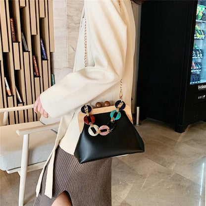 Multicolor Single Shoulder Crossbody Square Bag