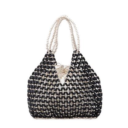 Handmade Wooden Beads Commuter Bag