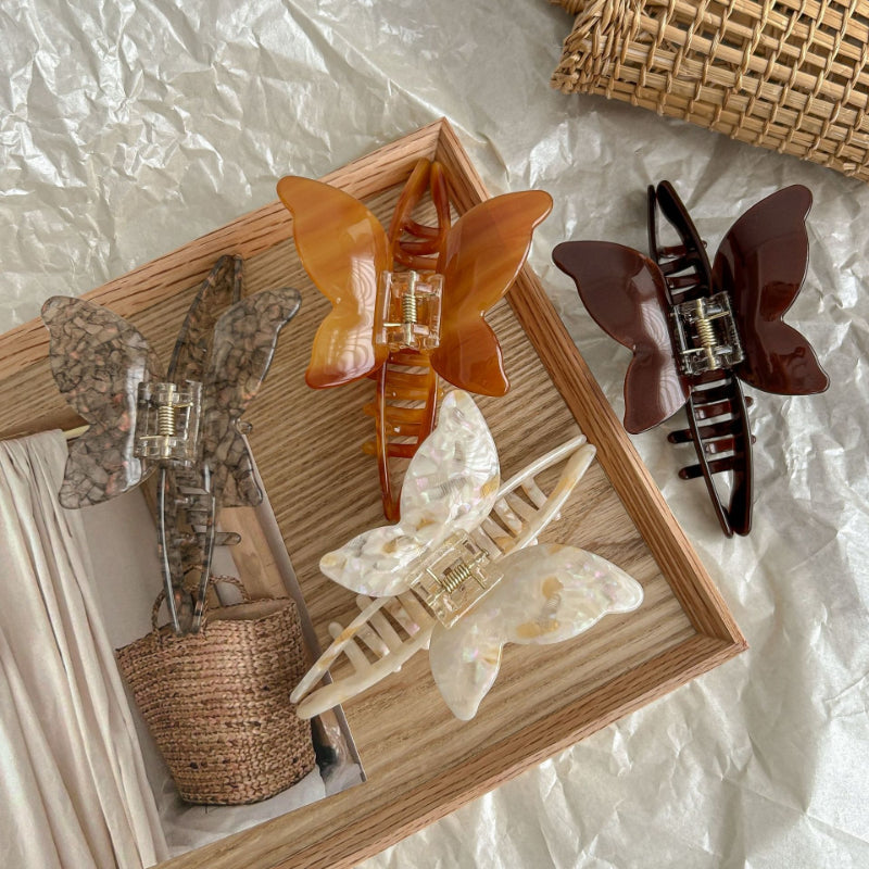 2+Butterfly Multicolor Elegant Hair Clips