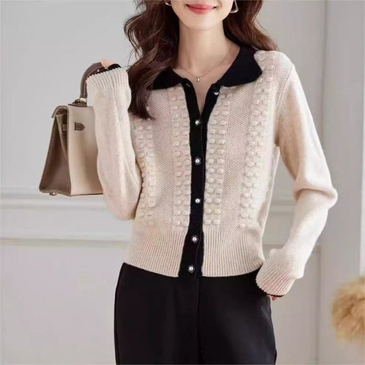 V-Neck Knit Cardigan