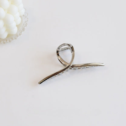 Minimalist Solid Color Metal Hair Claw Clip