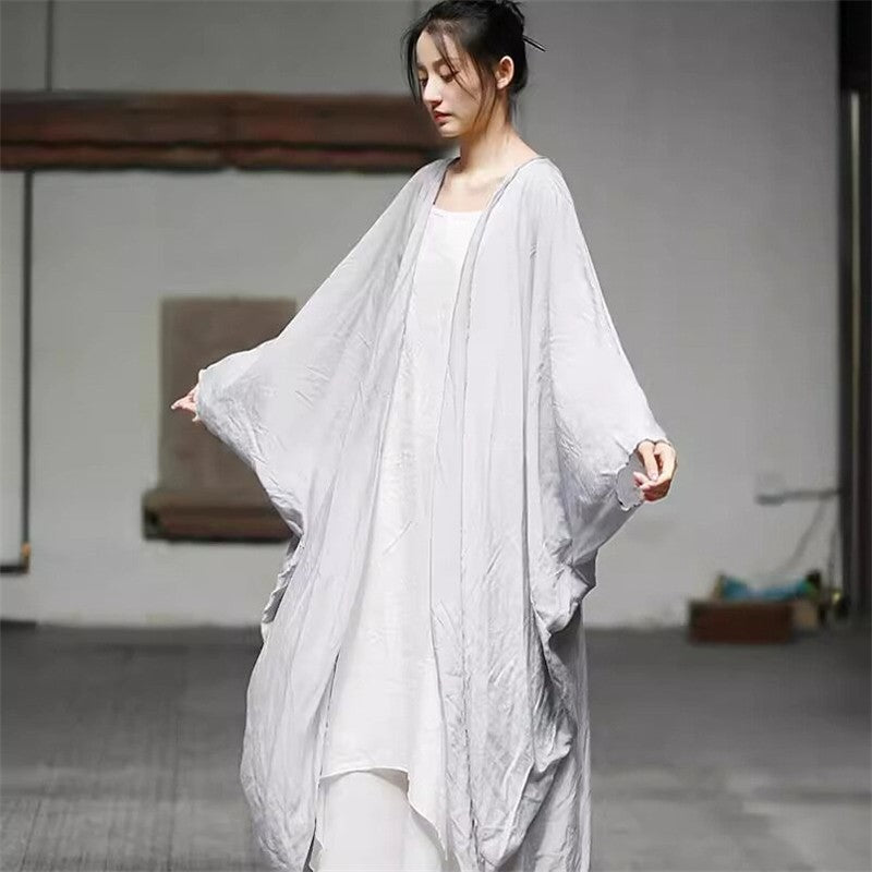 Loose-Fit Solid Color Sun Protection Cardigan