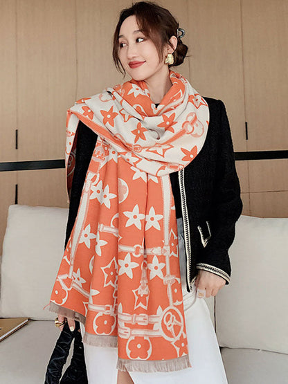 Original Warm Letter Print Shawl&Scarf