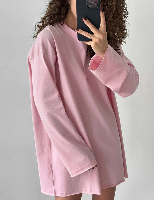 Solid Color Casual Oversize Classic T-Shirt