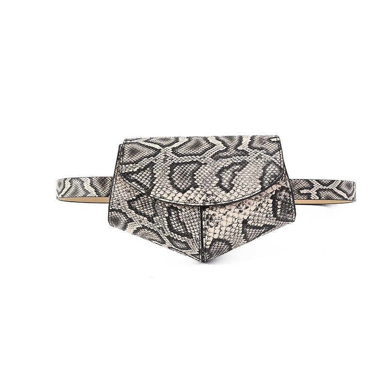 Soft Muticolor Snakeskin Mini Waist Bag