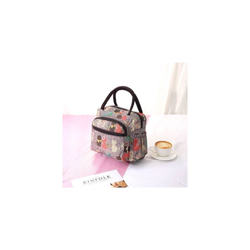 Pink Rabbit Polka Dot Striped Paige Lily Elephant Bento Bag Lunch Box Bag