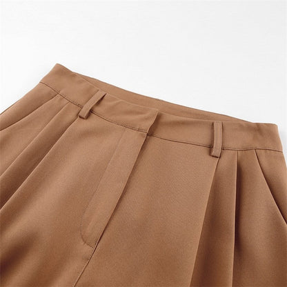 Relaxed Fit High Waist Wide Leg Palazzo Pants