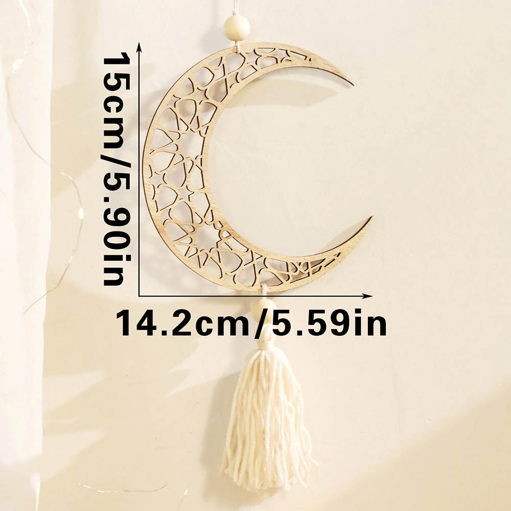Hollow Star Moon Rope Wall Hanging