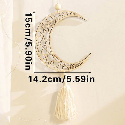 Hollow Star Moon Rope Wall Hanging