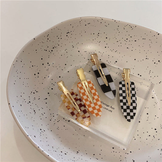 2+ Vintage Plaid Colorful Sweet hair Clips