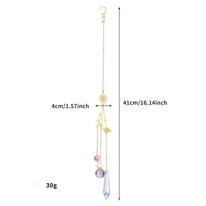 Star Moon Crystal Home Hangings
