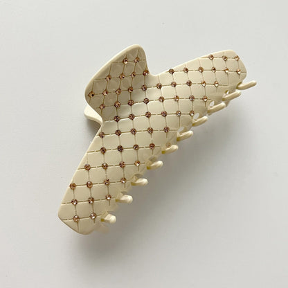 Simple Rhinestone Large Hair Claws