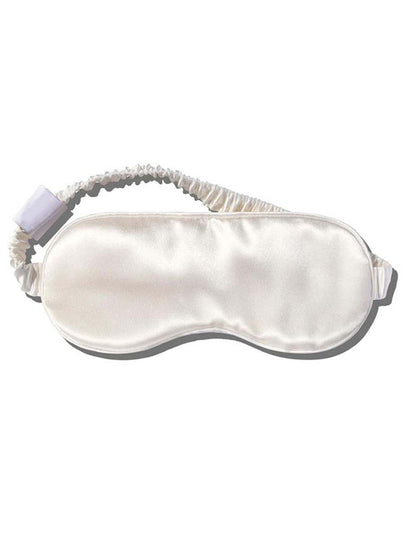 Solid Color Silk Eye Mask With Elastic Band