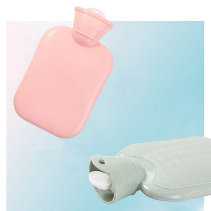 Solid Color Simple Striped Hot Water Bag