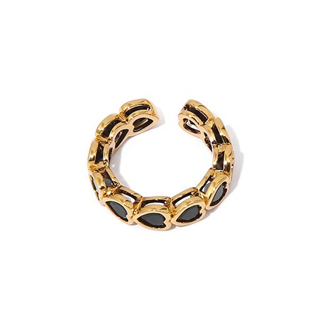 Love Zircon Simple Adjustable Rings