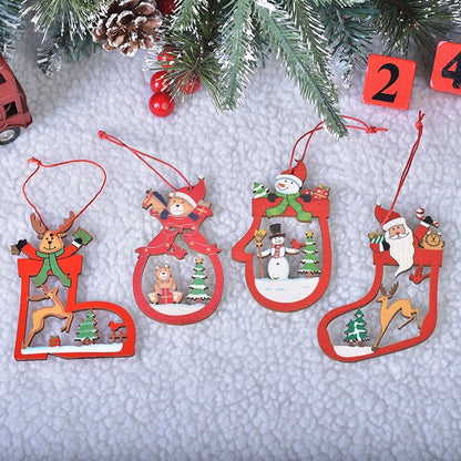 Christmas Wooden Candle Decorations