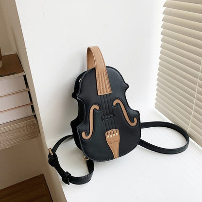 Creative Violin Shape Crossbody Bag