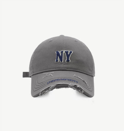 Ripped Letter Embroidered Baseball Caps