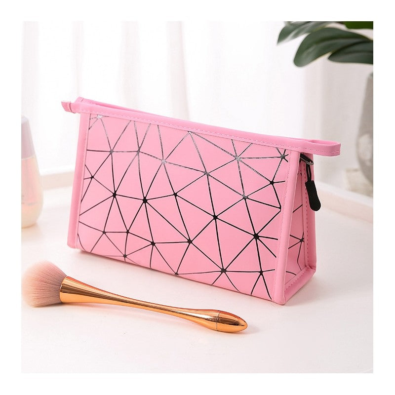 Waterproof Portable Geometric Cosmetic Bag