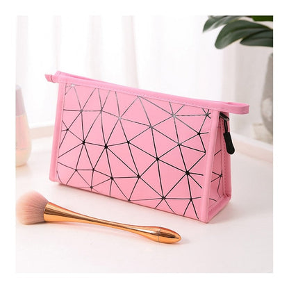 Waterproof Portable Geometric Cosmetic Bag