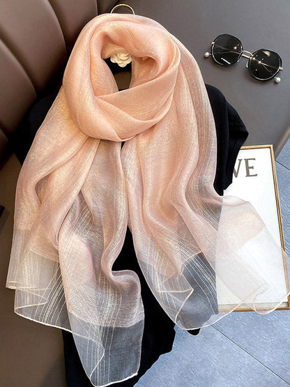 8 Colors Fashion Sunscreen Silk Scarf