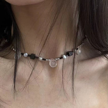 Handmade Beaded Tears Drops Choker Necklace