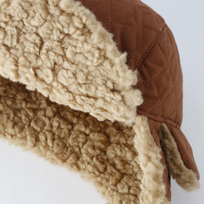 Solid Color Teddy Padded Warm Hat
