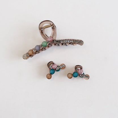 Retro Rhinestone Large Hair Claw Clip