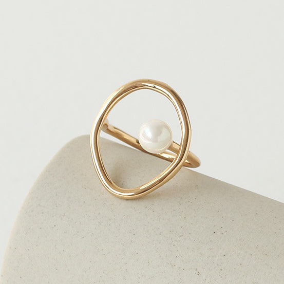 Pearl Simple Elegant Adjustable Rings