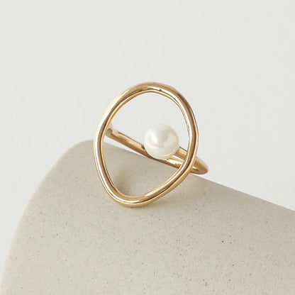 Pearl Simple Elegant Adjustable Rings