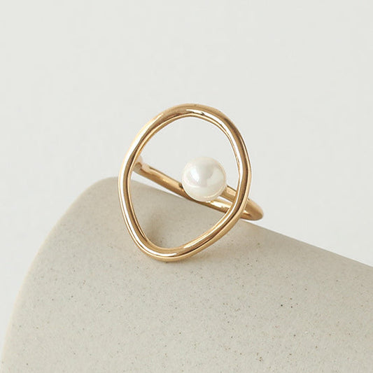 Pearl Simple Elegant Adjustable Rings