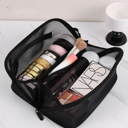 Black Letter Portable Make Up Bags