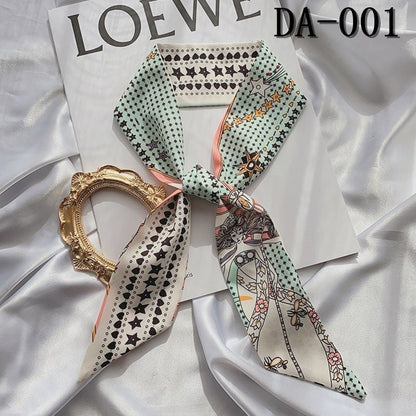 Tarot Pattern Slim Long Hair Scarf