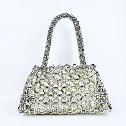 Hollow Out Sparkling Beads Handbags