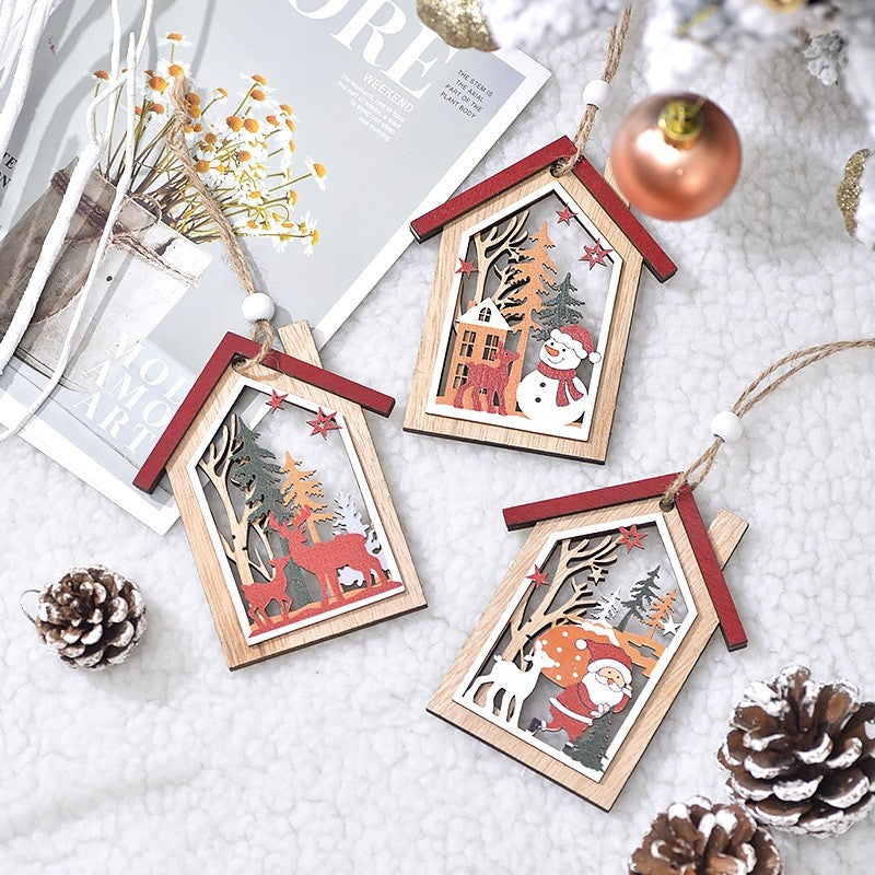 Christmas Wooden Candle Decorations