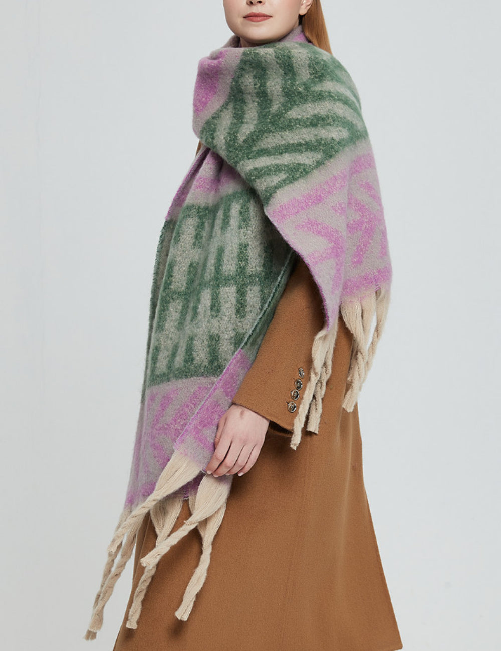 Contrast Color Print Tassel