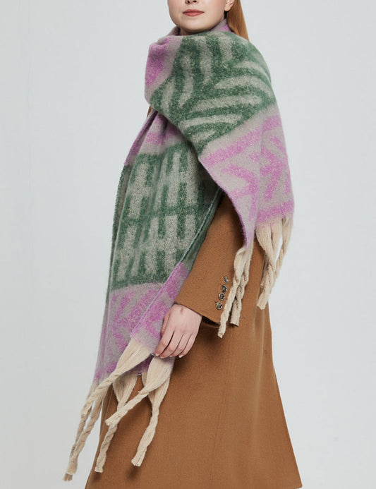 Contrast Color Print Tassel