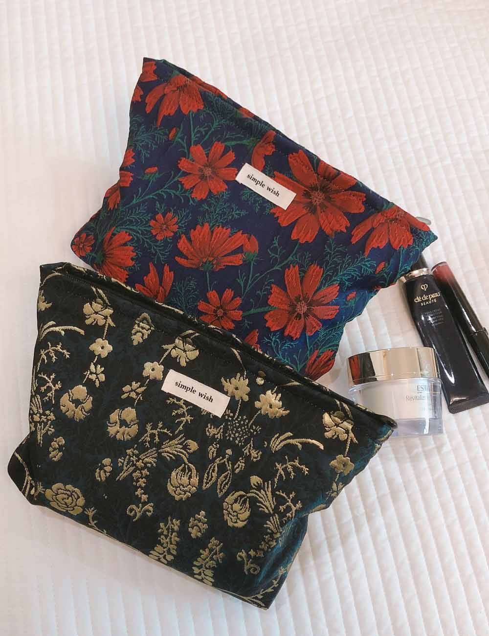 Retro Versatile Jacquard Makeup Bag