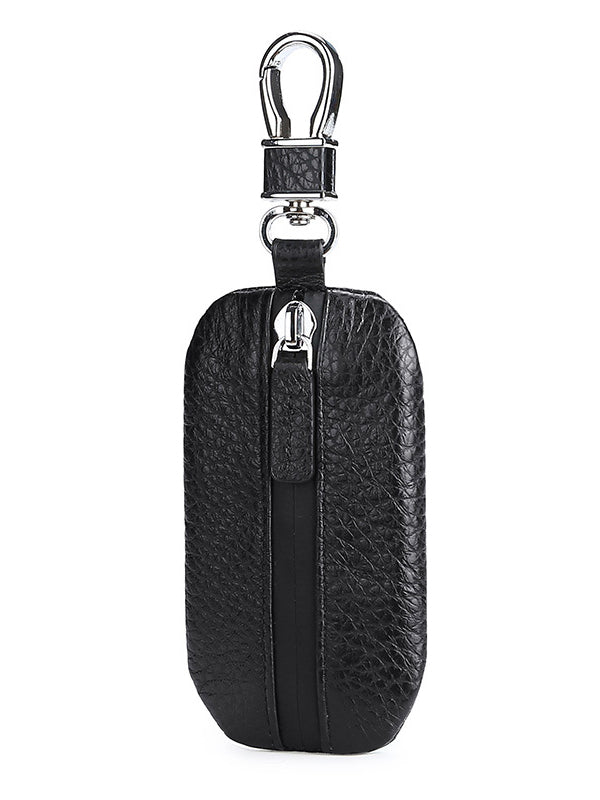 Retro Leather Car Key Holder Key Bag Keychain Wallet