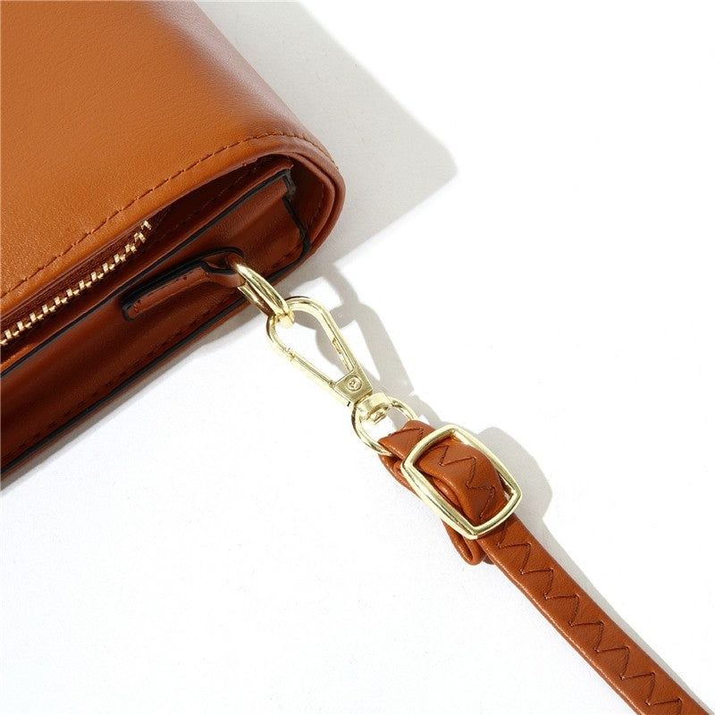 Solid Color Simple One Shoulder Crossbody Bag