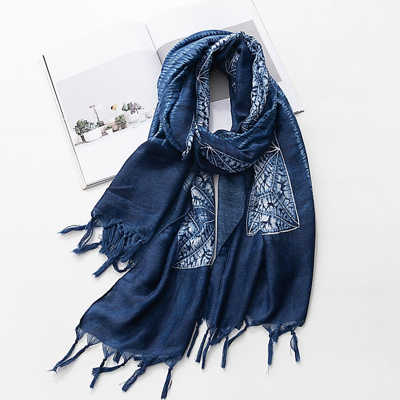 Fashion Tie Dye Tassel Scarf