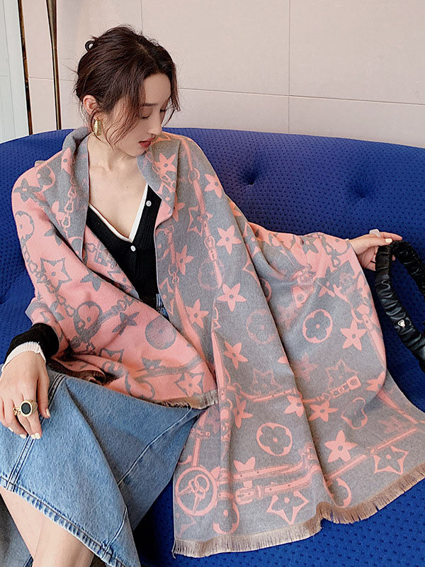 Original Warm Letter Print Shawl&Scarf