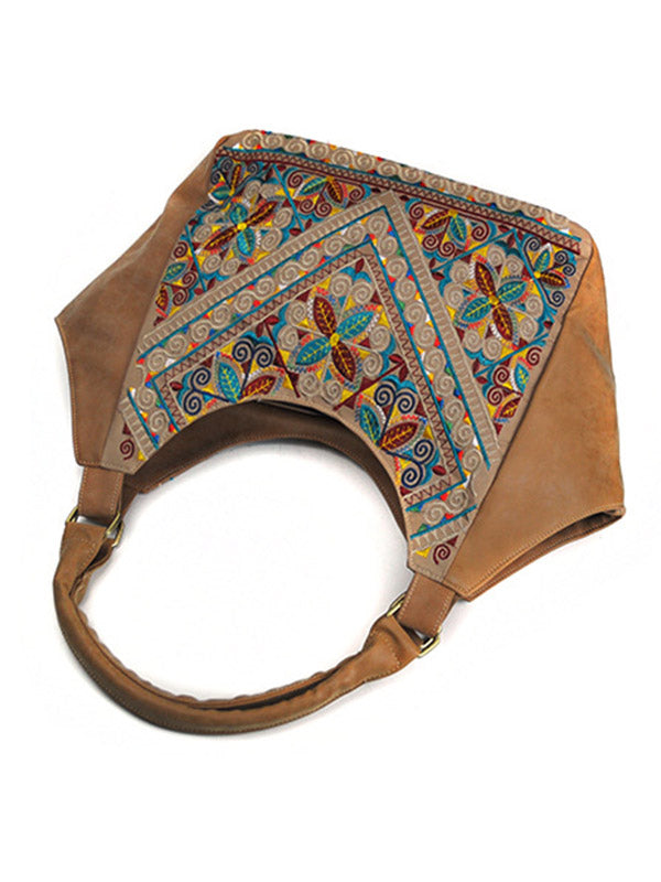 Retro Emboridered Tote Bag