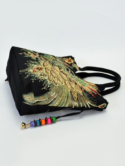 Peacock Embroidery Ethnic Bag