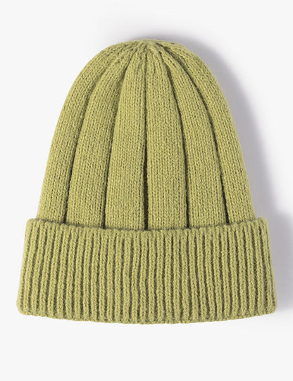 Solid Color Thick Knit Beanie